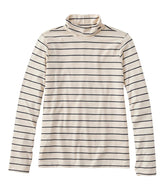 Women's Soft Stretch Supima-Blend Tee Turtleneck Stripe