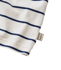 Women's Soft Stretch Supima-Blend Tee Crewneck Short-Sleeve Striped