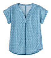 Short-Sleeve Splitneck Print Women's Streamside Tee