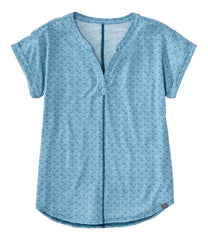 Short-Sleeve Splitneck Print Women's Streamside Tee