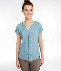Short-Sleeve Splitneck Print Women's Streamside Tee