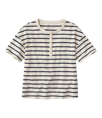 Short-Sleeve Henley Novelty Women's Signature Slub Tee