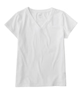 Women's Soft Stretch Supima-Blend Tee Short-Sleeve V-Neck