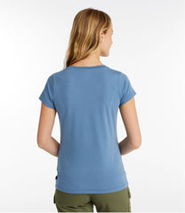 Women's Soft Stretch Supima-Blend Tee Short-Sleeve V-Neck