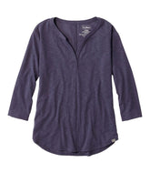 Three-Quarter-Sleeve Splitneck Women's Streamside Tee