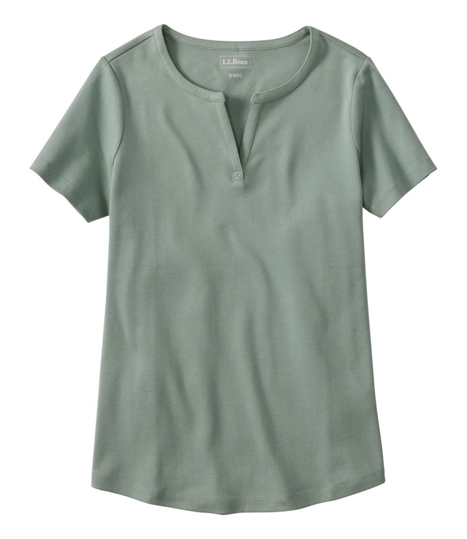 Short-Sleeve Notch-Neck Women's L.L.Bean Tee
