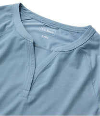 Long-Sleeve Splitneck Women's Ribbed Performance Tee