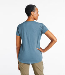V-Neck Short-Sleeve Women's Organic Cotton Tee