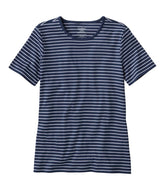 Women's Pima Cotton Tee Short-Sleeve Crewneck Stripe