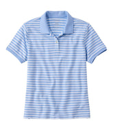 Women's Premium Double L Polo Short-Sleeve Relaxed Fit Stripe