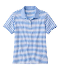 Women's Premium Double L Polo Short-Sleeve Relaxed Fit Stripe