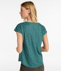 Short-Sleeve Ruched Crew Print Women's Streamside Tee