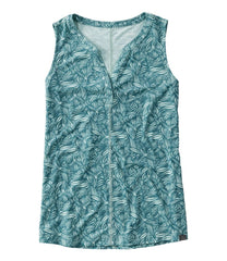 Women's Streamside Tank Splitneck Print