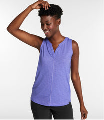 Women's Streamside Tank Splitneck Print