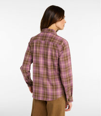Relaxed Women's Scotch Plaid Flannel Shirt