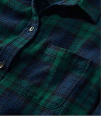 Relaxed Women's Scotch Plaid Flannel Shirt