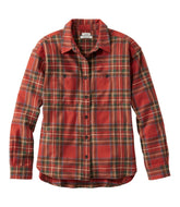 Women's Scotch Plaid Flannel Shirt Boyfriend