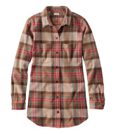 Tunic Women's Scotch Plaid Flannel Shirt