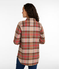 Tunic Women's Scotch Plaid Flannel Shirt
