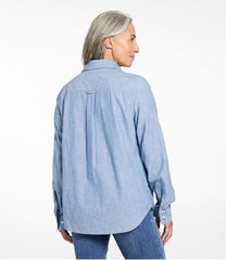 Chambray Long Sleeve Women's Essential Cotton Shirt