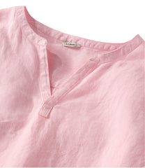 Women's Premium Washable Linen Shirt Splitneck