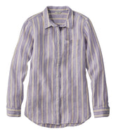Women's Premium Washable Linen Shirt Tunic Stripe