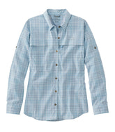 Plaid Long-Sleeve Women's Tropicwear Shirt