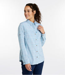 Plaid Long-Sleeve Women's Tropicwear Shirt