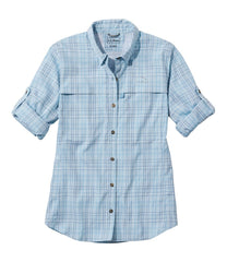 Plaid Long-Sleeve Women's Tropicwear Shirt