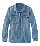 Long-Sleeve Women's L.L. Bean Heritage Washed Denim Shirt