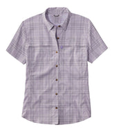 Plaid Short-Sleeve Women's Tropicwear Shirt