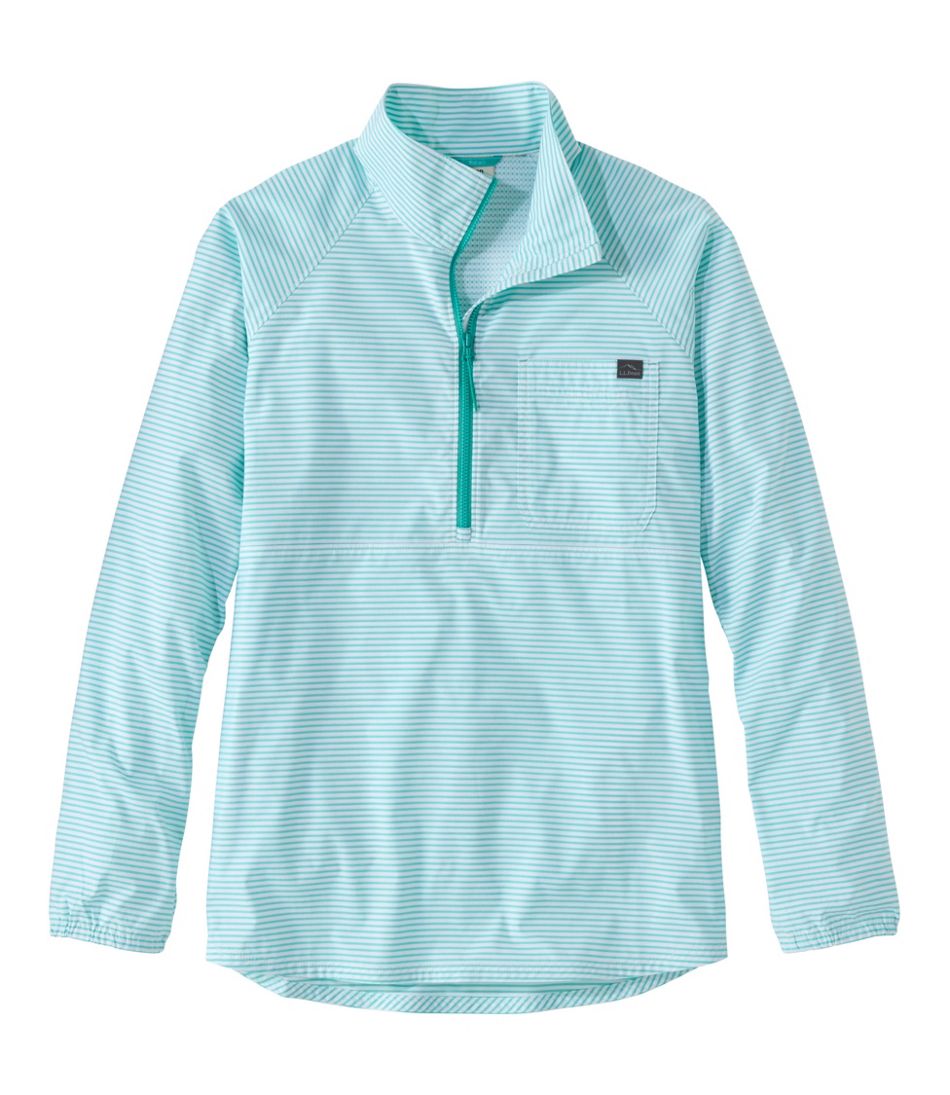 Women's Everyday SunSmart® Woven Shirt Quarter-Zip Pullover Colorblock