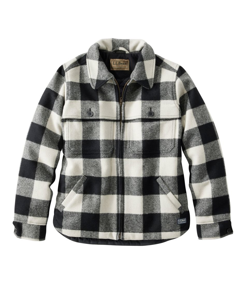 Women's Maine Guide Zip Front Jac-Shirt with Primaloft Plaid