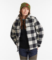 Women's Maine Guide Zip Front Jac-Shirt with Primaloft Plaid