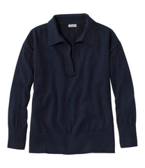 Women's Cotton/Cashmere Sweater Polo