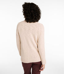 Women's Cotton Ragg Sweater Funnelneck Pullover