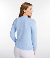 Crewneck Women's Cotton Ragg Sweater