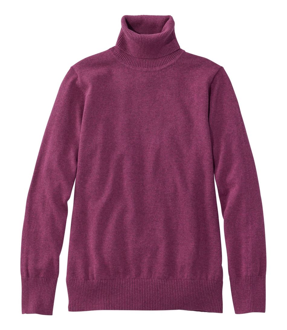 Turtleneck Women's Cotton/Cashmere Sweater