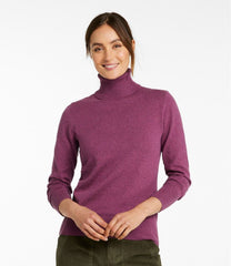 Turtleneck Women's Cotton/Cashmere Sweater