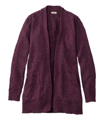 Open Cardigan Women's Cotton Ragg Sweater