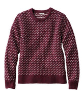 Crewneck Bird's-Eye Women's Bean's Classic Ragg Wool Sweater
