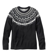 Crewneck Fair Isle Women's Classic Cashmere Sweater