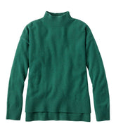Women's Classic Cashmere Sweater Relaxed Mockneck
