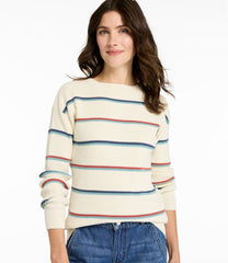 Pullover Stripe Women's Sunwashed Waffle Sweater