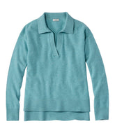 Women's Classic Cashmere Sweater Relaxed Polo