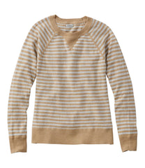 Crewneck Stripe Women's Organic Cotton Slub Sweater