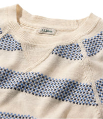 Crewneck Stripe Women's Organic Cotton Slub Sweater