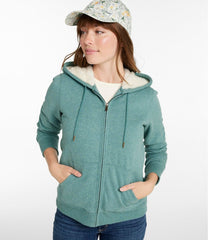 Women's L.L.Bean 1912 Sweatshirt Sherpa-Lined Hoodie