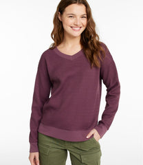Women's Birchwood Brushed Waffle Top V-Neck