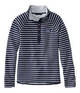 Women's Lakewashed Double-Knit Quarter-Snap Stripe